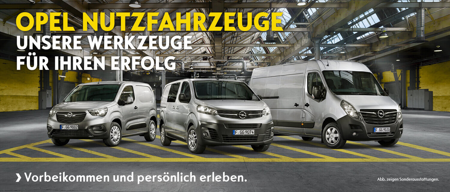 Opel Nutzfahrzeuge - die Profis für jedes Unternehmen - Neuwagen im Autohaus Rau kaufen